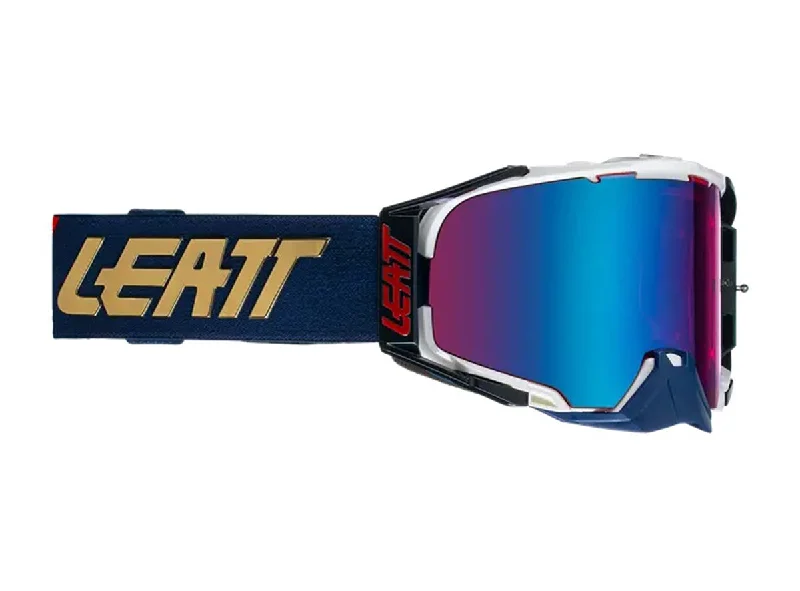 mountain bike helmets for impact protection-Leatt Velocity 6.5 Iriz MTB Goggle - Royal - 2021