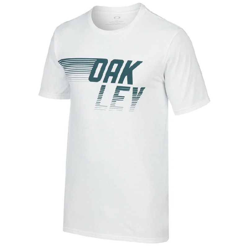 cycling jerseys for multi-season use-T-Shirt Oakley 50/50 Dash - Bianco