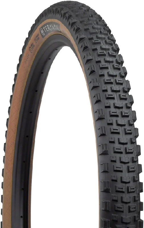 bicycle trailer systems for cargo-Teravail Honcho Tire - 27.5 x 2.4 Tubless Folding Tan Durable Grip Compound