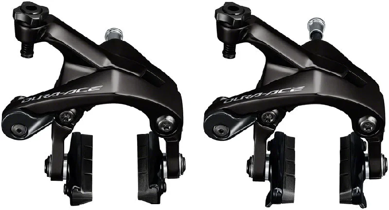 bike tires for puncture resistance-Shimano Dura-Ace BR-R9200 Road Caliper Brake Set - Front Rear Dual Pivot BLK