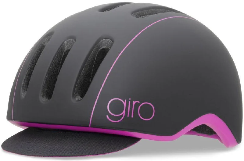 bike covers for weather protection-Giro Reverb Urban Helmet - Matt Black-Magenta