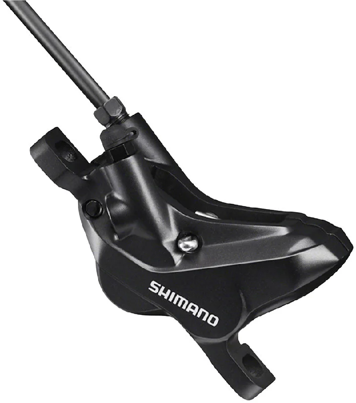 cycling windbreakers for windy days-Shimano BR-MT420 Disc Brake Caliper - Front Rear Post Mount Hydraulic Includes Resin Pads BLK