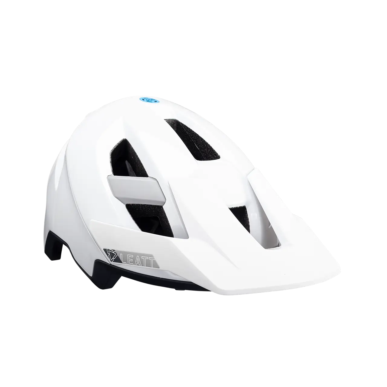 mountain bike handlebars for control-Leatt AllMtn 3.0 MTB Helmet - White - 2024