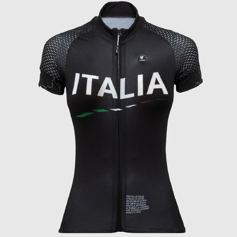 bike rear racks for additional storage-Maglia donna Pissei Sanremo Italia - Nero