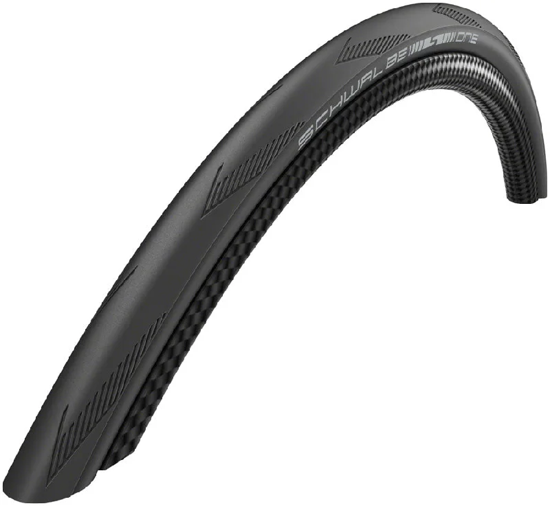 mountain bike helmets for impact protection-Schwalbe One Tire - 24 x 0.9 Clincher Folding BLK Performance Line RaceGuard Addix