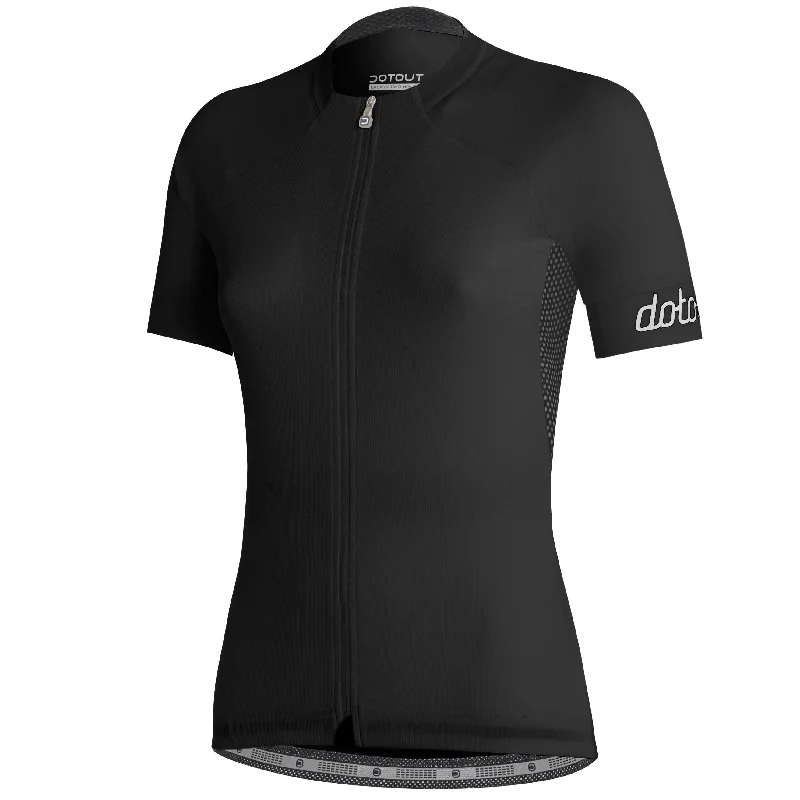 cycling knee warmers for colder rides-Maglia donna Dotout Tour - Nero