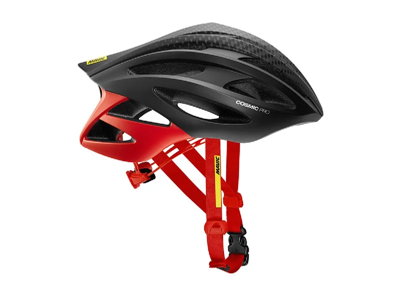 road bike tires for stability-Mavic Cosmic Pro Road Helmet - Black-Red