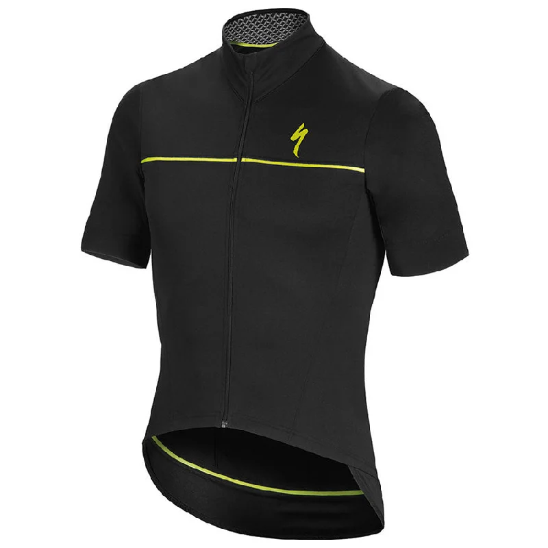 bike water bottles for hot days-Maglia Specialized SL Elite WR - Nero Giallo Fluo