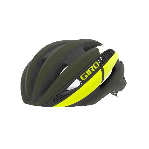 cycling backpacks for carrying gear-Giro Synthe MIPS Road Helmet - Olive-Citron - 2019