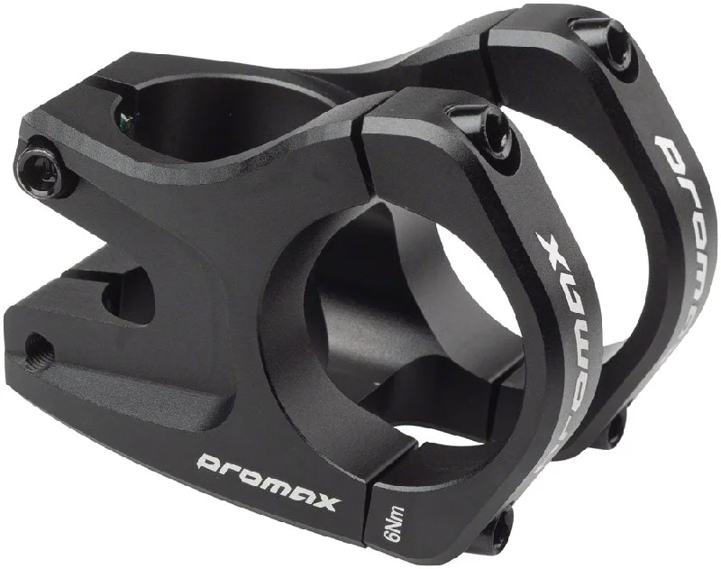 cycling jackets for windy conditions-Promax Sceer 35mm MTB Stem Length 35mm 1-1/8" Threadless Black