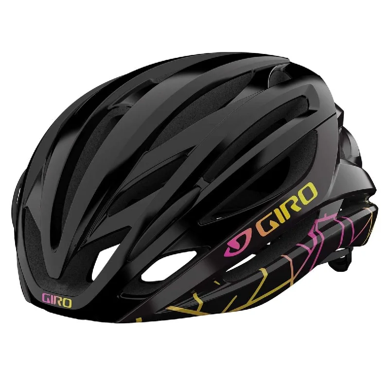 mountain bike handlebars for tough rides-Giro Seyen MIPS Road Helmet - Womens - Black Craze - 2021