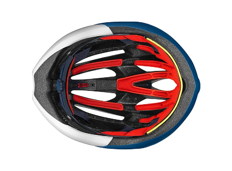 mountain bike tires for hard-packed trails-Mavic Cosmic Pro Road Helmet - True Blue-Fiery Red