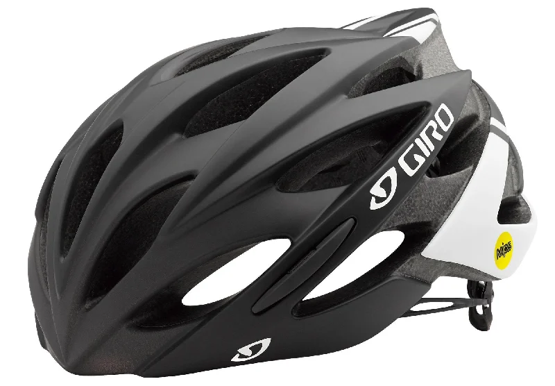 bike shoes for enhanced performance-Giro Savant MIPS Road Helmet - Matt Black-White-White