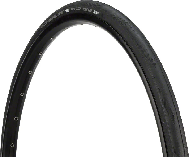 mountain bike frames for rugged use-Schwalbe Pro One Tire - 650b x 25 Tubeless Folding BLK Evolution Line Addix Race