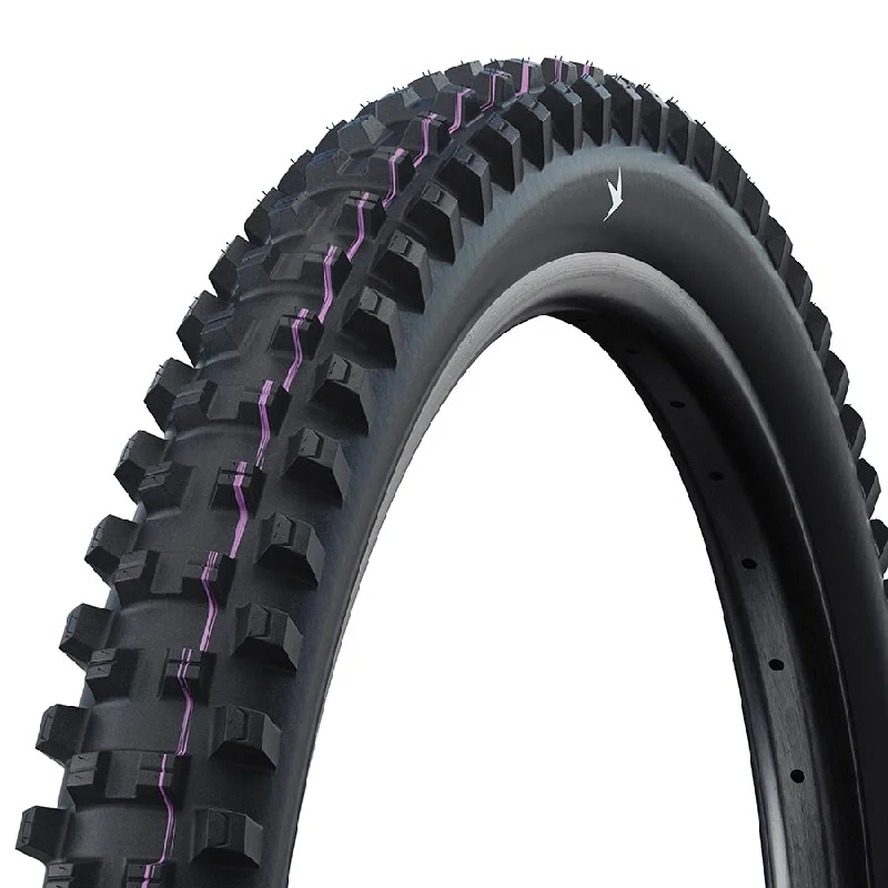 bike tire kits for puncture repair-Schwalbe Shredda Mountain Tire 29"x2.50 Folding Tubeless Ready Addix Ultra Soft Gravity Pro - Radial 67TPI Black