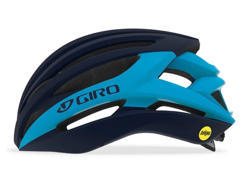 bike pedal systems for advanced riders-Giro Syntax MIPS Road Helmet - Matt Midnight Blue - 2019