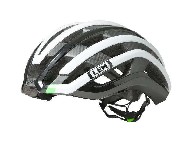 road bike tubes for fast fixes-LEM MotivAir Road Bike Helmet - Green-Black