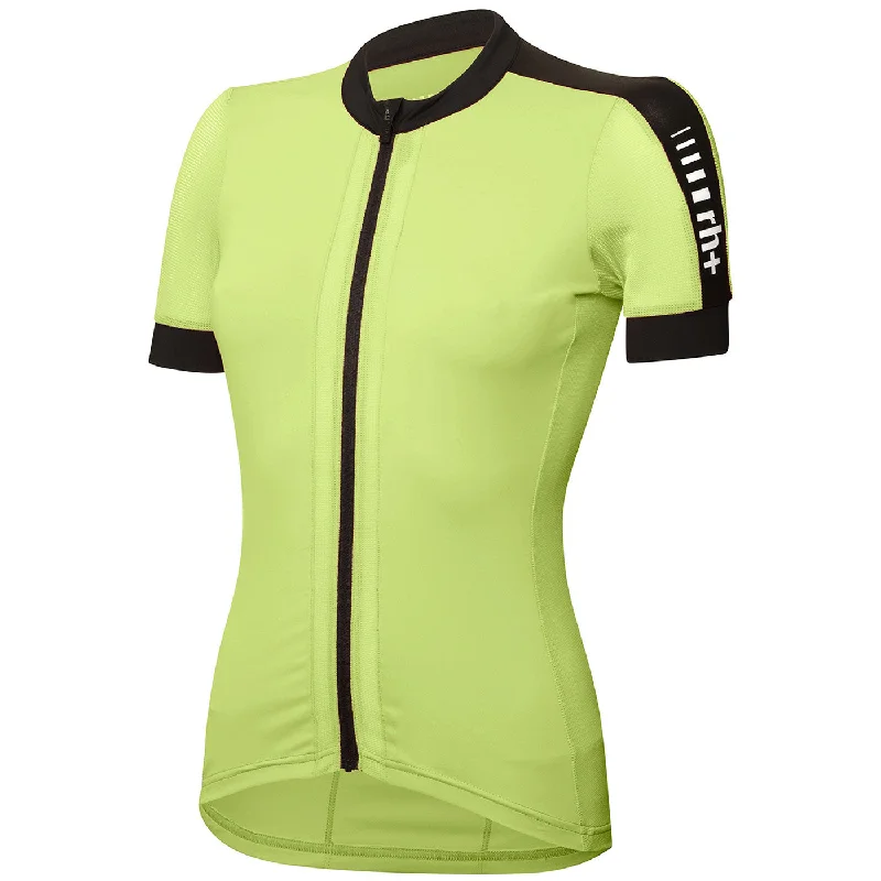 bike covers for outdoor protection-Maglia donna Rh+ Drop - Giallo fluo