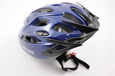 bike trailer for pet transport-OXFORD LIGHTWEIGHT ADULT CYCLE HELMET BLUE 54-57cm QUICK ADJUST MASSIVE SAVING