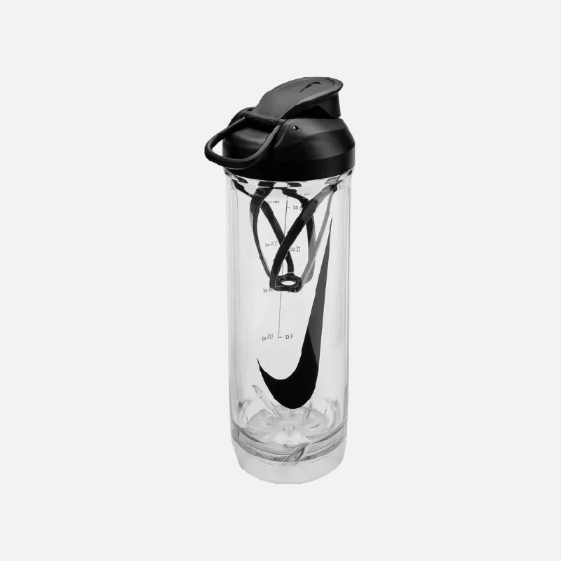 bicycle repair kits for home repairs-Nike Transparent Recharge 2.0 Gym Shaker Bottle -Clear/Black/Clear/Black/Volt/Clear Black/Royal Blue