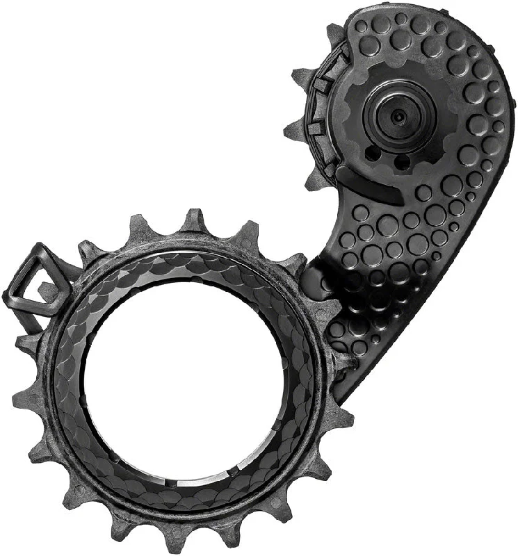 bicycle tools for emergency repairs-absoluteBLACK HOLLOWcage Oversized Derailleur Pulley Cage - For Shimano Ultegra 8150 Full Ceramic Bearings Carbon Cage BLK