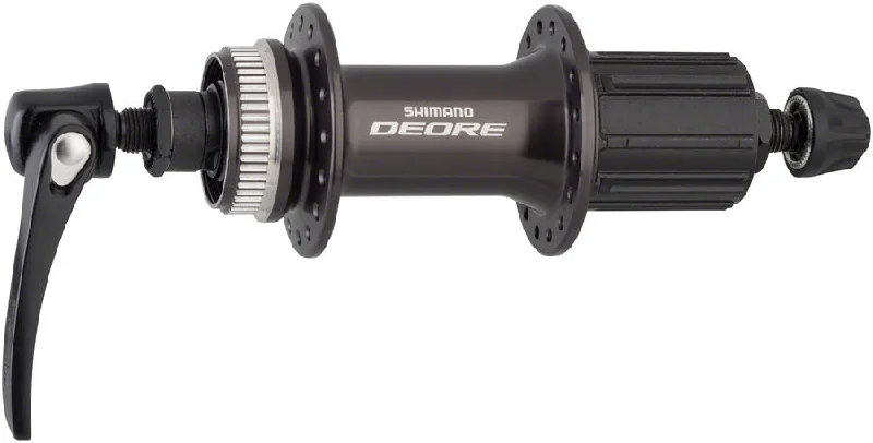 bicycle baskets for extra storage-Shimano Deore FH-M6000 Rear Hub - QR x 135mm Center-Lock HG10 Black 32H