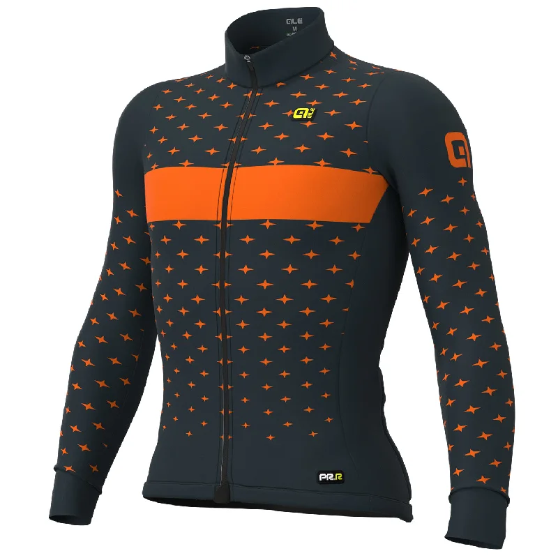 cycling windbreakers for windy days-Maglia maniche lunghe Ale PRR Stars - Arancio