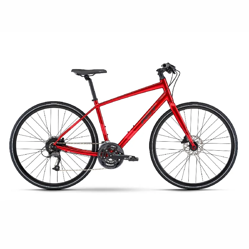 mountain bike tools for daily repairs-Felt Verza Speed 40 Shimano Altus, Disc Hybrid Bike, Reflective Red