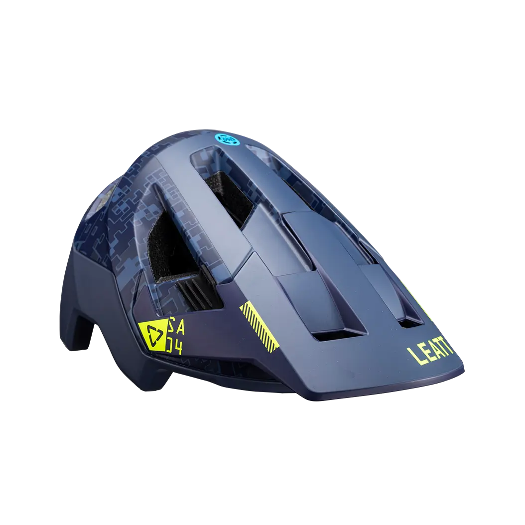 bicycle trailer systems for cargo-Leatt AllMtn 4.0 MTB Helmet - Blue - 2024