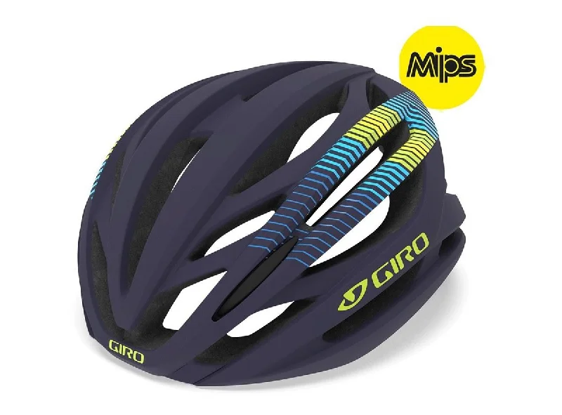 mountain bike accessories for tough conditions-Giro Seyen MIPS Road Helmet - Womens - Midnight Heatwave - 2019