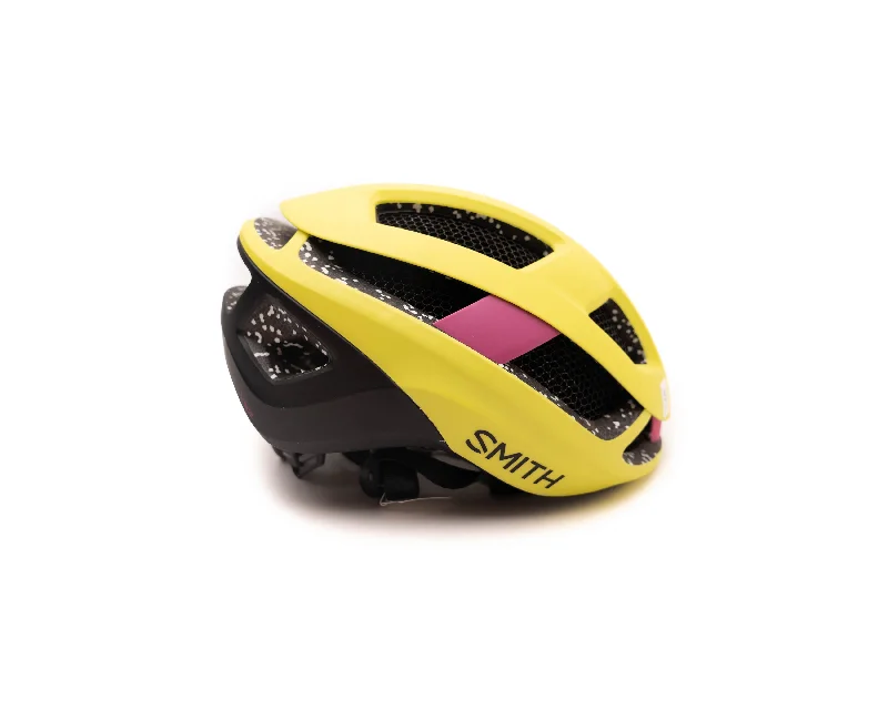 road bike tires for stability-Smith Trace Mips Helmet Matte Citron/Peony Small (NO)