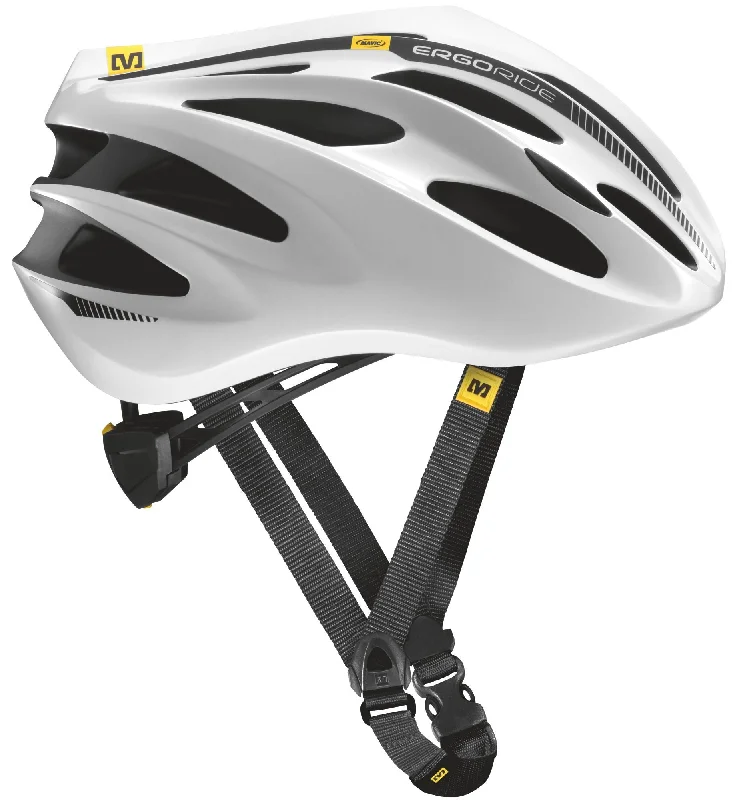 mountain bike tires for rocky paths-Mavic Espoir Helmet - White-Black