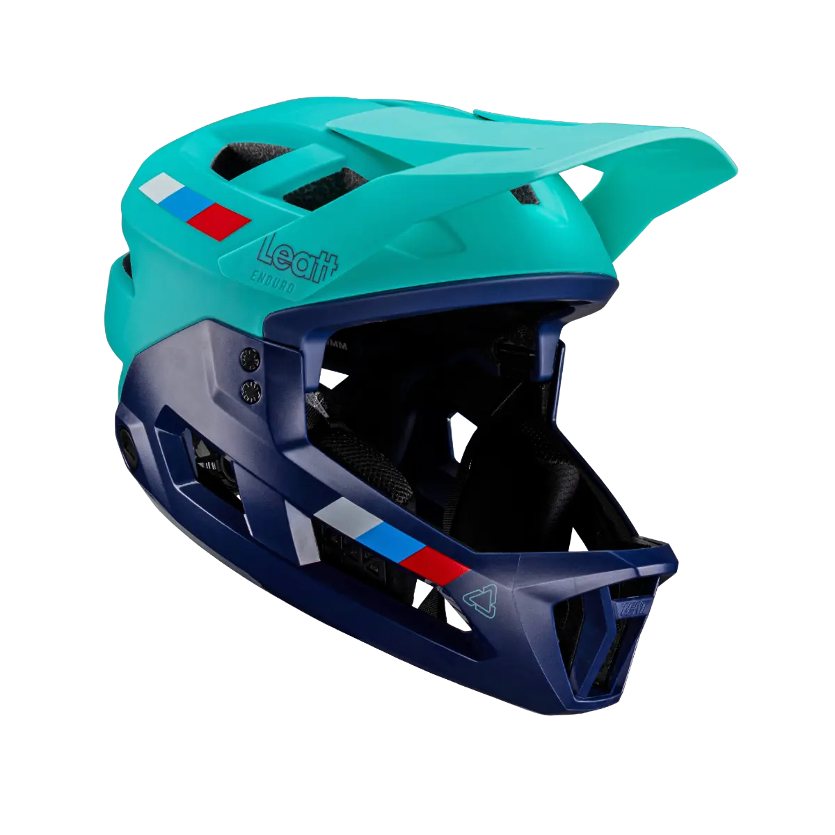 bike chain tools for on-the-go repairs-Leatt MTB Enduro 2.0 Full Face Helmet - Junior - Aqua - 2024