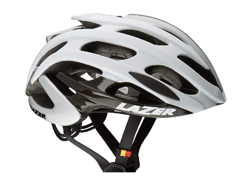 cycling jerseys for breathability-Lazer Blade Road Helmet - White-Silver