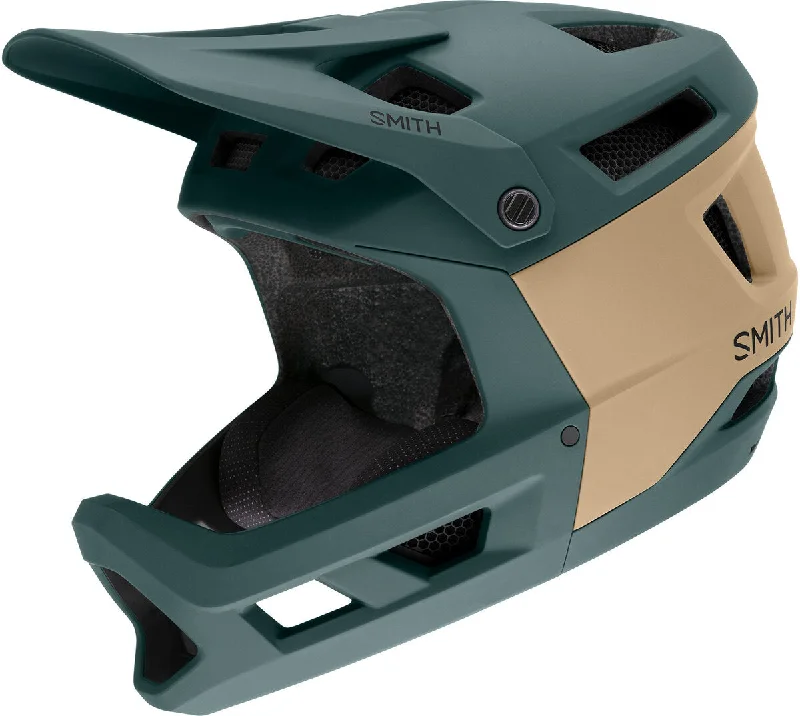 bicycle helmets for everyday use-Smith Mainline MIPS Full Face Helmet - Matt Spruce-Safari