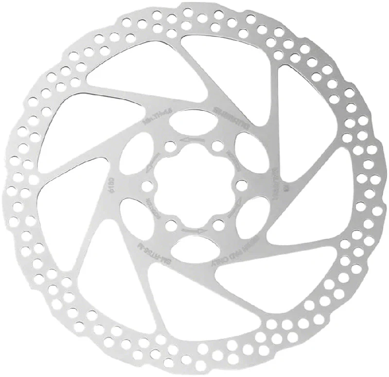 cycling jackets for spring weather-Shimano Deore SM-RT56-MP Disc Brake Rotor - 180mm 6-Bolt For Resin Pads Only Silver