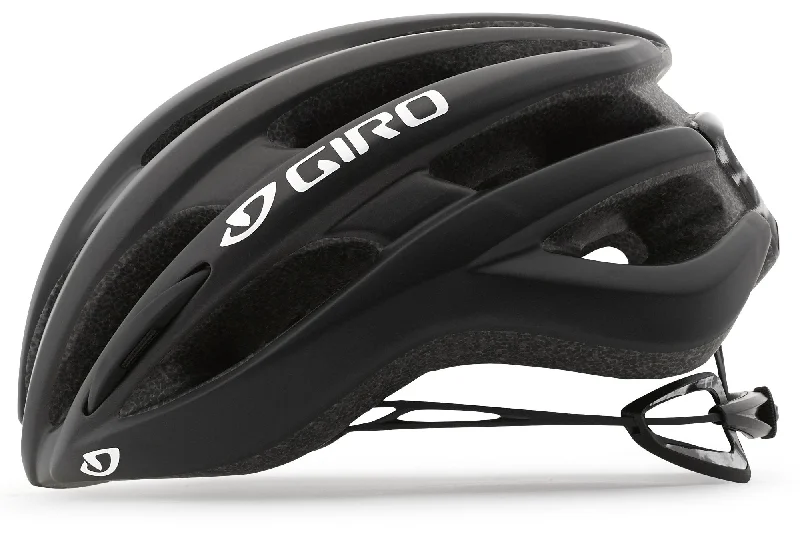 cycling ear warmers for winter protection-Giro Saga Road Helmet - Matt Black-White Shibori