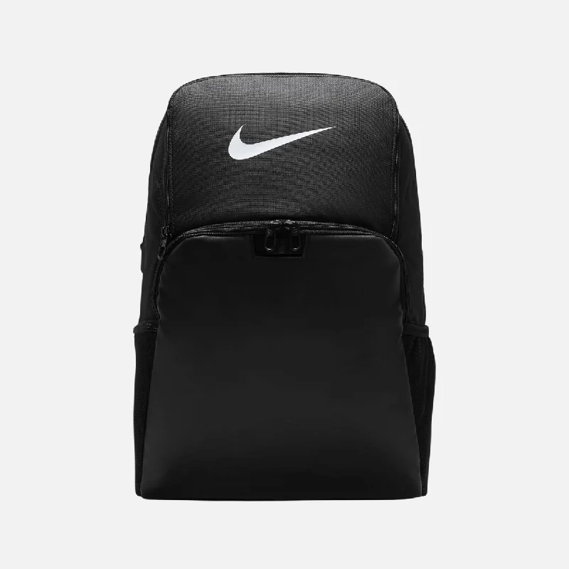 bike accessories for urban cyclists-Nike Brasilia 9.5 Training Backpack (30L) -Black/Black/White