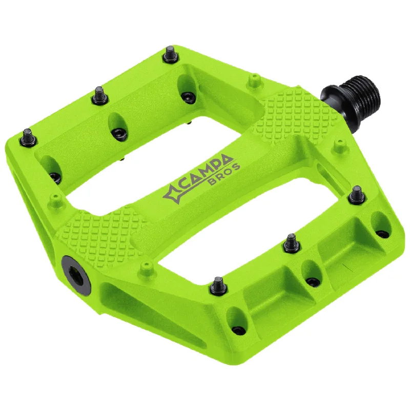 bike pedals for comfort-Pedali Campa Bros Assault 5 - Verde