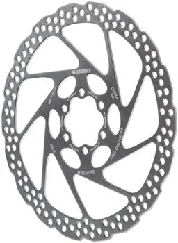 bike trailer for kids-Shimano Deore SM-RT56-M Disc Brake Rotor - 180mm, 6-Bolt, For Resin Pads Only, Silver