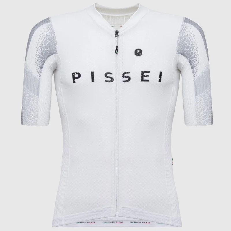 bike gloves for all-terrain riding-Maglia Pissei Sanremo - Bianco