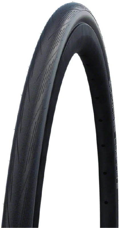 cycling water packs for hydration-Schwalbe Lugano II Tire - 700 x 28 Clincher Folding Black Active Line