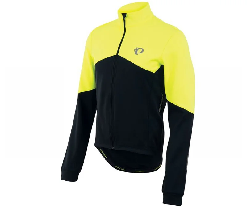 bike tools for maintenance-Pearl Izumi Elite Thermal Long Sleeve Road Jersey - Screaming Yellow-Black