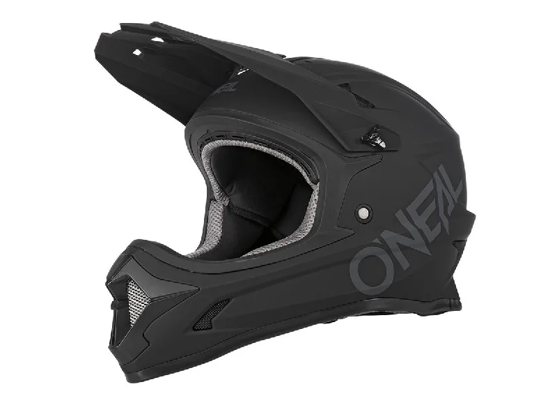 bike water containers for long rides-O'Neal Sonus Full Face Helmet - Solid Black