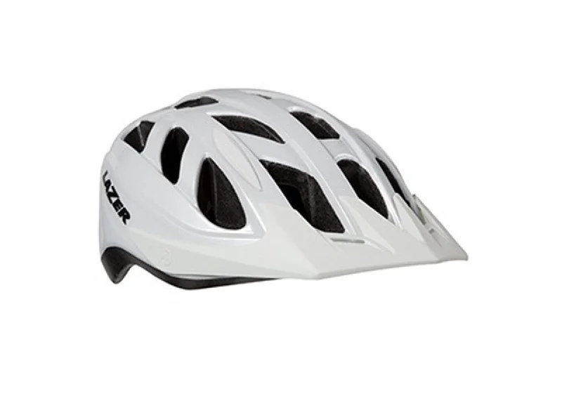 road bike reflectors for safety-Lazer Cyclone All Purpose Helmet - White