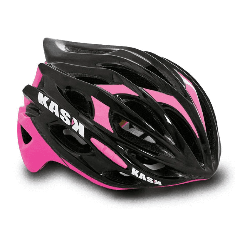 bike storage systems for easy organization-Kask Mojito Road Helmet - Black-Fuchsia