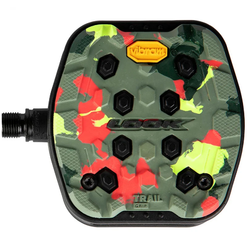 bike lights for night-time safety-Pedali Look Trail Grip - Camo