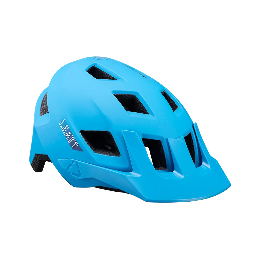 bicycle water bottles for outdoor activities-Leatt AllMtn 1.0 MTB Helmet - Cyan - 2024