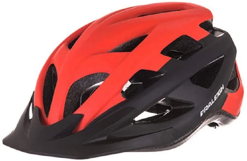 mountain bike hydration systems for long rides-RALEIGH QUEST ADULT BIKE HELMET MTB ROAD COMMUTER CYCLING HELMET 54-58CM RED & BLACK