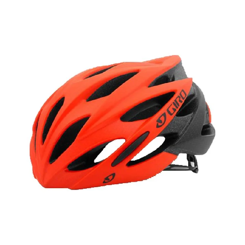 bike handlebars for improved control-Giro Savant Road Helmet - Matt Vermillion-Flame Fade